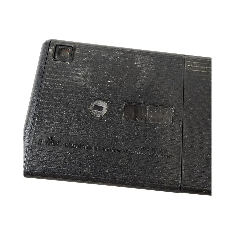 Kodak Disc 8000 Vintage Camera Black Gold with Digital‎ Clock and Flash USA